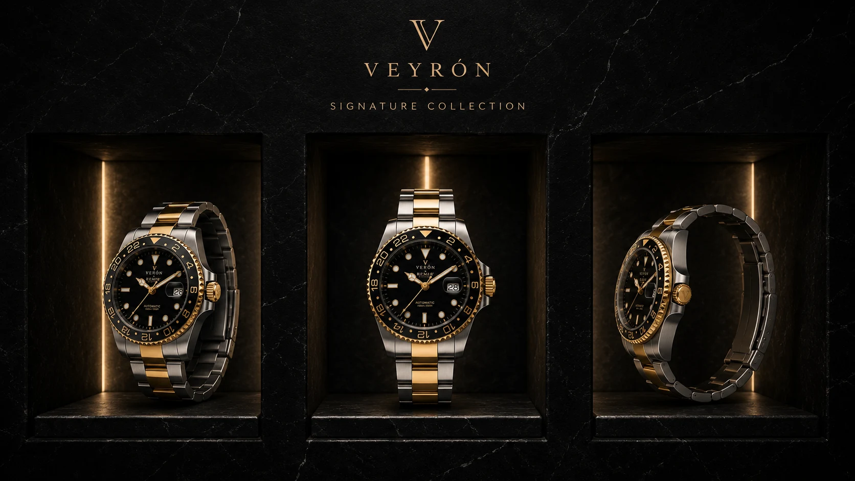Three views of the Veyron V01