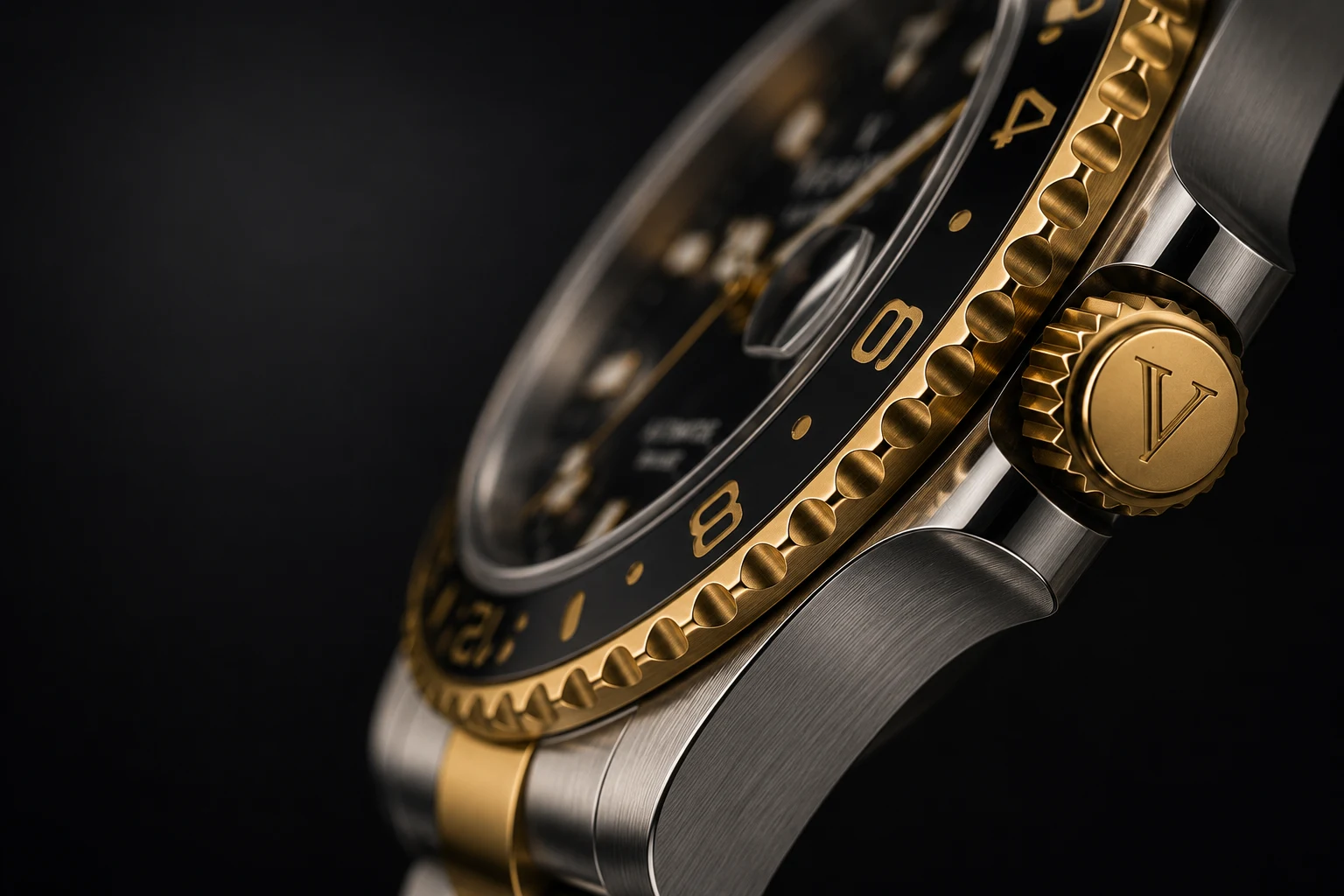 Veyron crown and bezel finishing