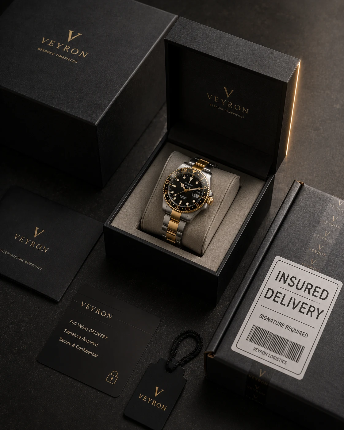 Insured delivery at Veyron
